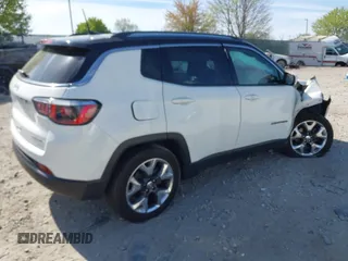 2019 Jeep Compass Limited with VIN 3C4NJDCB6KT740505, listed as a IAAI auction lot 42098770 with 57,733 mi miles and . Bid and sale history available at DreamBid. Image 4.