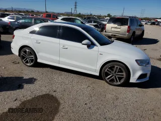 2017 Audi A3 Sedan Premium Plus with VIN WAUGUGFF0H1054991, listed as a Copart auction lot 79725324 with 128,270 mi miles and Salvage Title. Bid and sale history available at carsss.com. Image 4.
