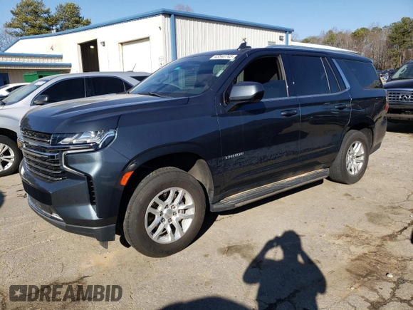 2021 Chevrolet Tahoe LT with VIN 1GNSCNKD0MR222527, listed as a Copart auction lot 43540745 with 69,076 mi miles and Salvage title. Bid and sale history available at DreamBid. Image 1.