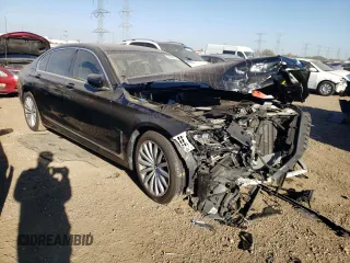 2020 BMW 7 Series 740i xDrive with VIN WBA7T4C02LCD07519, listed as a Copart auction lot 74927454 with Not provided miles and Salvage title. Bid and sale history available at DreamBid. Image 4.