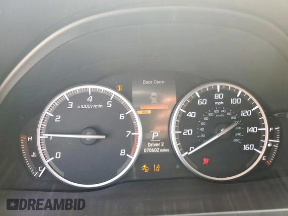 2017 Acura RDX w/Technology Pkg with VIN 5J8TB3H56HL004817, listed as a Copart auction lot 48057365 with 70,602 mi miles and Salvage Title. Bid and sale history available at carsss.com. Image 9.
