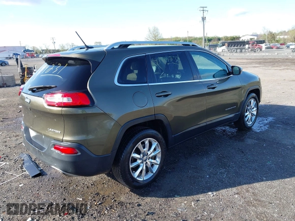 2015 Jeep Cherokee Limited with VIN 1C4PJMDS8FW708226, listed as a IAAI auction lot 41919231 with 188,276 mi miles and . Bid and sale history available at DreamBid. Image 4.