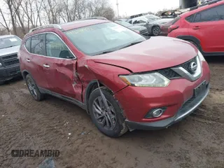 2016 Nissan Rogue SV with VIN 5N1AT2MV0GC783337, listed as a IAAI auction lot 41641993 with 136,084 mi miles and . Bid and sale history available at DreamBid. Image 1.
