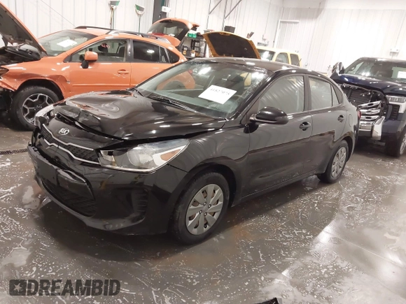 2020 Kia Rio LX with VIN 3KPA24AD1LE308880, listed as a IAAI auction lot 41827075 with 52,070 mi miles. Bid and sale history available at carsss.com. Image 2.