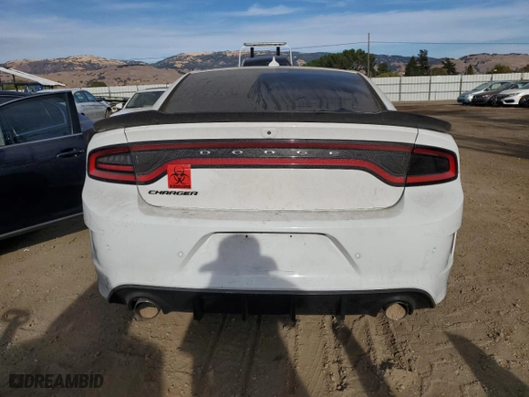 2020 Dodge Charger Scat Pack Widebody with VIN 2C3CDXGJ1LH255236, listed as a Copart auction lot 75297854 with 0 mi miles and Salvage Title. Bid and sale history available at carsss.com. Image 6.