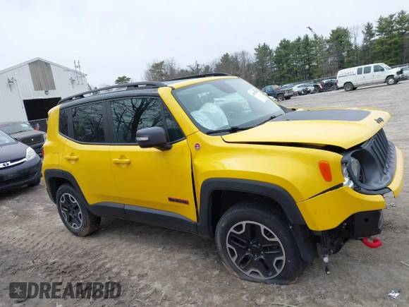 2016 Jeep Renegade Trailhawk with VIN ZACCJBCT2GPC79676, listed as a IAAI auction lot 41941450 with 107,519 mi miles and . Bid and sale history available at carsss.com. Image 12.