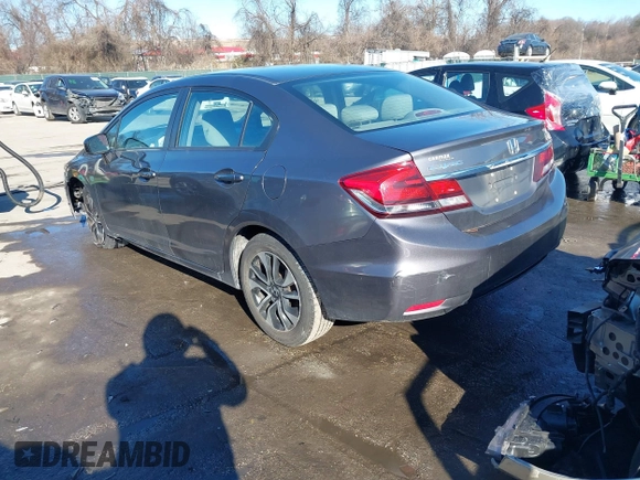 2014 Honda Civic Sedan EX with VIN 2HGFB2F84EH542574, listed as a IAAI auction lot 41427697 with 144,979 mi miles. Bid and sale history available at carsss.com. Image 3.