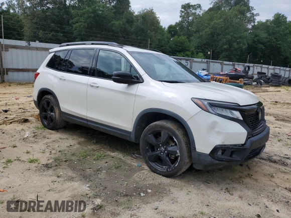 2019 Honda Passport Elite with VIN 5FNYF8H00KB005305, listed as a Copart auction lot 63369345 with 49,267 mi miles and Salvage title. Bid and sale history available at DreamBid. Image 4.