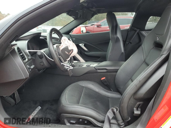 2019 Chevrolet Corvette Z06 2LZ with VIN 1G1YS2D68K5605762, listed as a Copart auction lot 85744714 with 6,485 mi miles and Salvage Title. Bid and sale history available at carsss.com. Image 7.