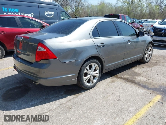 2012 Ford Fusion SE with VIN 3FAHP0HA3CR227012, listed as a IAAI auction lot 41925147 with 172,999 mi miles. Bid and sale history available at carsss.com. Image 4.