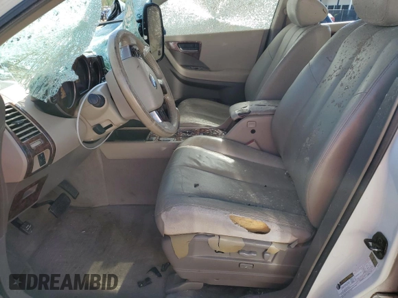 2004 Nissan Murano SL with VIN JN8AZ08T54W210416, listed as a Copart auction lot 52399365 with Not Provided miles and Salvage Title. Bid and sale history available at DreamBid. Image 7.