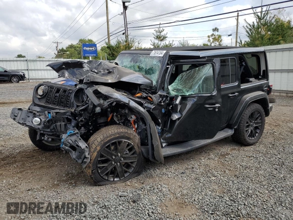 2024 Jeep Wrangler High Altitude z VIN 1C4RJXU62RW115897, wystawiony jako Copart lot #71614154 z przebiegiem 18 054 mil mil oraz Szkoda całkowita • Salvage title. Historia ofert i sprzedaży dostępna na DreamBid. Obrazek 1.