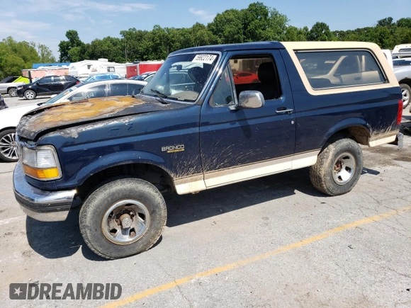 1992 Ford Bronco Custom with VIN 1FMEU15HXNLA27805, listed as a Copart auction lot 59922174 with Not Provided miles and Salvage Title. Bid and sale history available at DreamBid. Image 1.