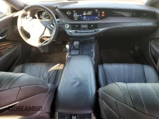 2018 Lexus LS with VIN JTHB5LFF6J5006184, listed as a Copart auction lot 46463555 with 34,506 mi miles and Salvage Title. Bid and sale history available at carsss.com. Image 8.