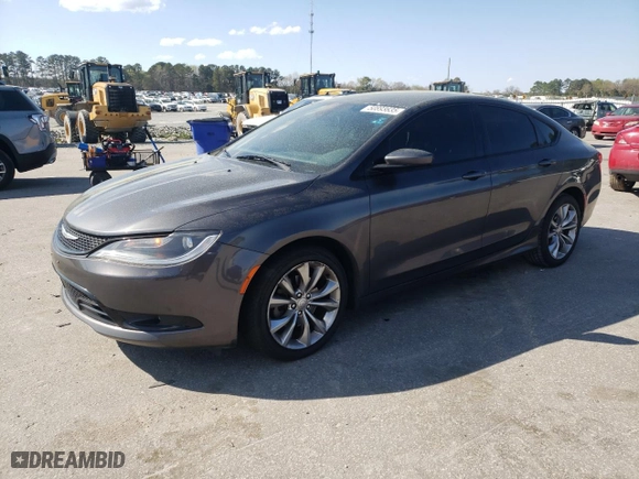 2015 Chrysler 200 S with VIN 1C3CCCBB5FN619990, listed as a Copart auction lot 50893635 with 164,149 mi miles and Salvage Title. Bid and sale history available at carsss.com. Image 1.