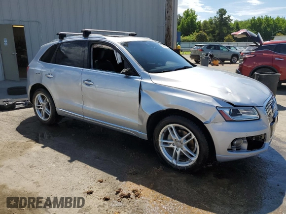 2015 Audi Q5 Premium Plus with VIN WA1LFAFPXFA139586, listed as a Copart auction lot 57821705 with 109,994 mi miles and Salvage title. Bid and sale history available at DreamBid. Image 4.