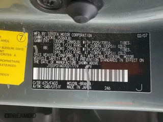 2007 Toyota Highlander w/3rd Row with VIN JTEEP21A070217719, listed as a Copart auction lot 48250005 with 140,879 mi miles and Salvage Title. Bid and sale history available at carsss.com. Image 15.