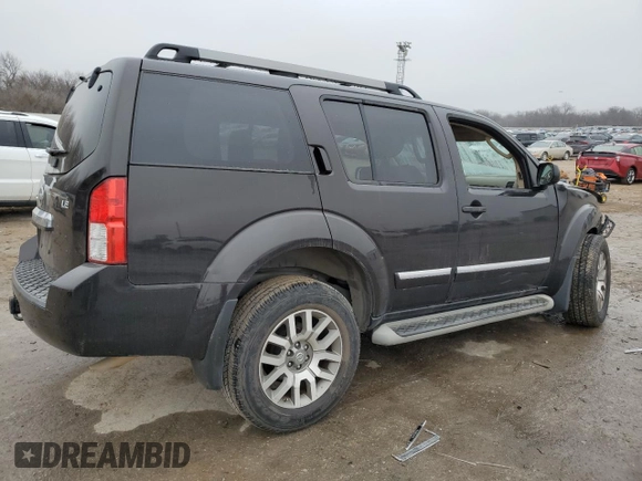 2012 Nissan Pathfinder LE z VIN 5N1AR1NB2CC624388, wystawiony jako Copart lot #44541775 z przebiegiem Nie podano mil oraz Szkoda całkowita • Salvage title. Historia ofert i sprzedaży dostępna na DreamBid. Obrazek 3.