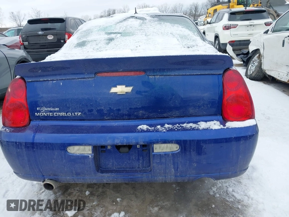 2006 Chevrolet Monte Carlo LTZ with VIN 2G1WN161069396231, listed as a IAAI auction lot 41267265 with 98,847 mi miles and . Bid and sale history available at DreamBid. Image 16.