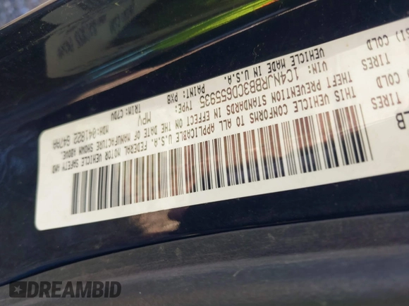 2012 Jeep Patriot Sport with VIN 1C4NJRBB3CD655935, listed as a IAAI auction lot 41139634 with 199,608 mi miles and . Bid and sale history available at carsss.com. Image 9.