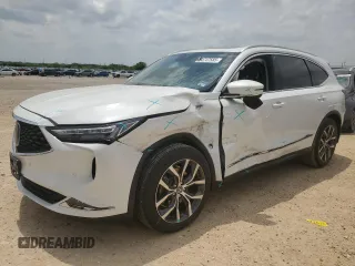 2022 Acura MDX Technology z VIN 5J8YE1H43NL051064, wystawiony jako Copart lot #54747585 z przebiegiem 26 401 mil mil oraz Szkoda całkowita • Salvage title. Historia ofert i sprzedaży dostępna na DreamBid. Obrazek 1.