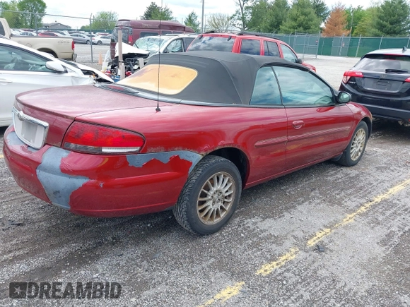 2005 Chrysler Sebring Touring with VIN 1C3EL55RX5N690534, listed as a IAAI auction lot 42131349 with 120,040 mi miles and . Bid and sale history available at DreamBid. Image 4.