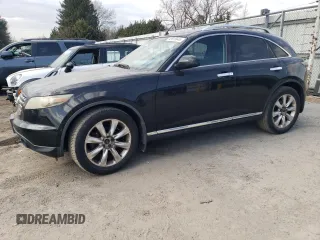 2007 Infiniti FX with VIN JNRBS08W57X400424, listed as a Copart auction lot 49615645 with 174,948 mi miles and Clean Title. Bid and sale history available at carsss.com. Image 1.