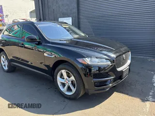 2018 Jaguar F-PACE 30t Premium with VIN SADCJ2GX0JA296016, listed as a Copart auction lot 46682375 with 105,337 mi miles and Clean Title. Bid and sale history available at carsss.com. Image 1.