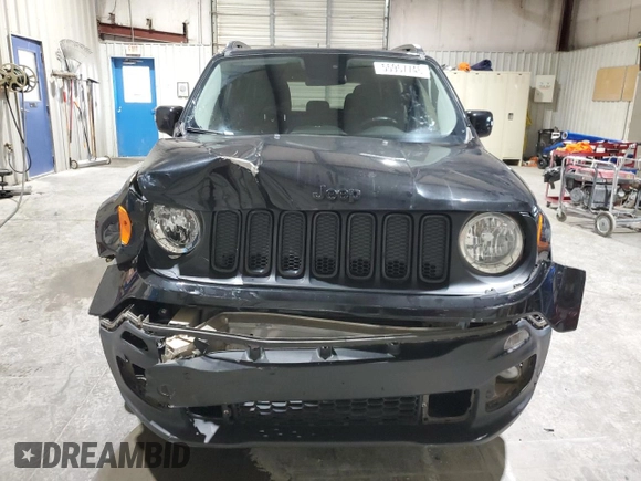 2017 Jeep Renegade Latitude with VIN ZACCJABB9HPG67072, listed as a Copart auction lot 55957745 with 92,078 mi miles and Salvage title. Bid and sale history available at DreamBid. Image 5.