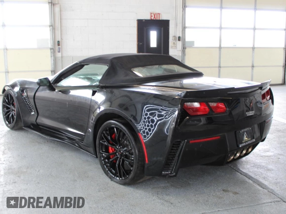 2017 Chevrolet Corvette Z06 3LZ z VIN 1G1YU3D60H5603836, wystawiony jako Copart lot #58603865 z przebiegiem 4 594 mil mil oraz Szkoda całkowita • Salvage title. Historia ofert i sprzedaży dostępna na DreamBid. Obrazek 4.