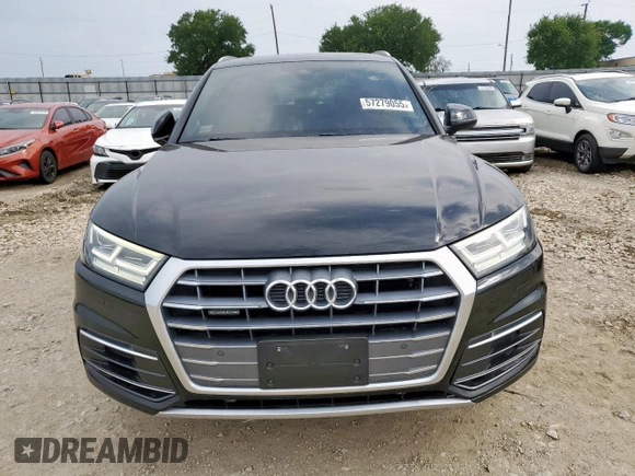 2018 Audi Q5 Premium Plus with VIN WA1BNAFY9J2200937, listed as a Copart auction lot 57279055 with 90,416 mi miles and Salvage title. Bid and sale history available at DreamBid. Image 5.