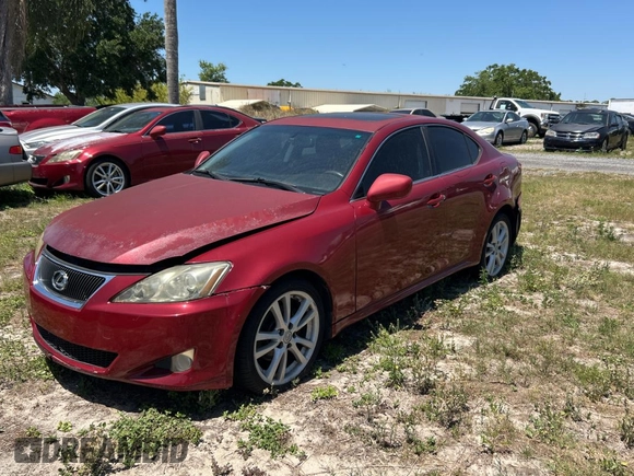 2006 Lexus IS 250 with VIN JTHCK262762007289, listed as a Copart auction lot 53722705 with 106,668 mi miles and Clean Title. Bid and sale history available at DreamBid. Image 2.