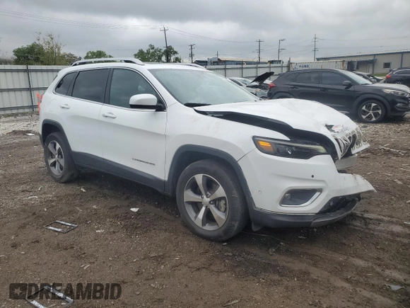 2021 Jeep Cherokee Limited with VIN 1C4PJMDX0MD172828, listed as a Copart auction lot 57807535 with 32,754 mi miles and Salvage title. Bid and sale history available at DreamBid. Image 4.
