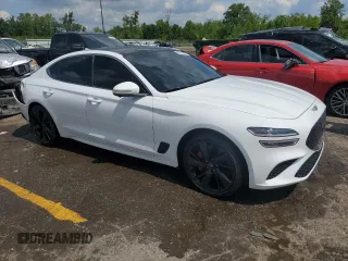 2023 Genesis G70 3.3T with VIN KMTG54TE9PU104764, listed as a Copart auction lot 66614024 with 36,983 mi miles and Salvage Title. Bid and sale history available at carsss.com. Image 4.