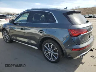 2023 Audi Q5 S line Premium Plus with VIN WA1E2AFY3P2055621, listed as a Copart auction lot 47477825 with 43,375 mi miles and Salvage title. Bid and sale history available at DreamBid. Image 2.