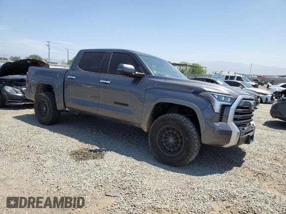 2022 Toyota Tundra Limited with VIN 5TFJA5DB8NX013040, listed as a Copart auction lot 56982095 with 42,015 mi miles and Salvage title. Bid and sale history available at DreamBid. Image 4.