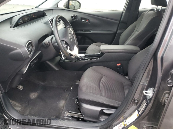 2017 Toyota Prius Two with VIN JTDKARFU8H3047212, listed as a Copart auction lot 53165625 with 82,646 mi miles and Salvage Title. Bid and sale history available at carsss.com. Image 7.