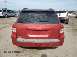 2007 Jeep Compass Sport with VIN 1J8FT47W87D118537, listed as a Copart auction lot 43127625 with 166,631 mi miles and Salvage Title. Bid and sale history available at carsss.com. Image 6.