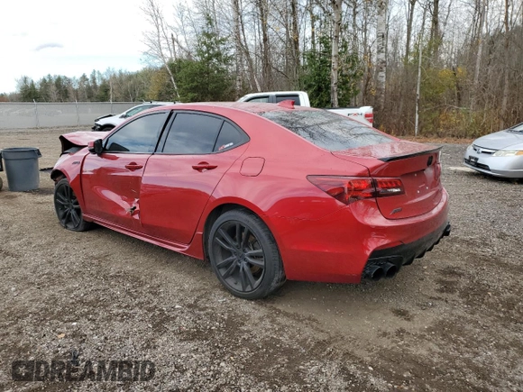 2020 Acura TLX w/A-Spec Pkg with VIN 19UUB3F62LA801635, listed as a Copart auction lot 79255494 with 64,464 mi miles and Salvage Title. Bid and sale history available at carsss.com. Image 2.