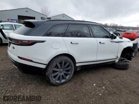 2019 Land Rover Range Rover Velar R-Dynamic HSE with VIN SALYM2FX0KA222812, listed as a Copart auction lot 83140394 with 115,447 mi miles and Salvage Title. Bid and sale history available at carsss.com. Image 3.