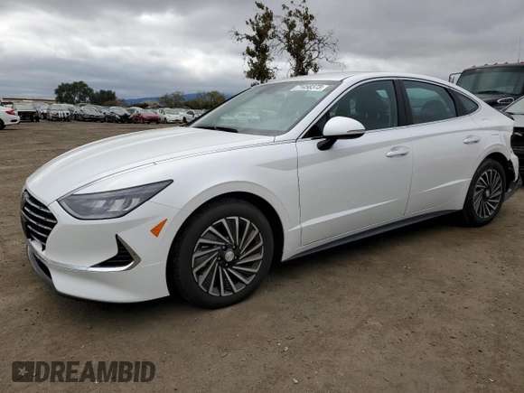 2022 Hyundai Sonata Hybrid SEL with VIN KMHL34JJ8NA040388, listed as a Copart auction lot 71458373 with 8,650 mi miles. Bid and sale history available at carsss.com. Image 1.