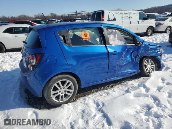 2016 Chevrolet Sonic LT with VIN 1G1JC6SB0G4171551, listed as a Copart auction lot 41463275 with 75,606 mi miles and Salvage Title. Bid and sale history available at carsss.com. Image 3.