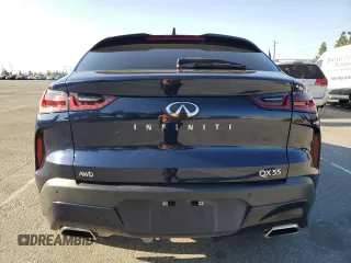 2022 Infiniti QX55 Essential with VIN 3PCAJ5K34NF104019, listed as a Copart auction lot 52546815 with 78,698 mi miles and Salvage Title. Bid and sale history available at DreamBid. Image 6.