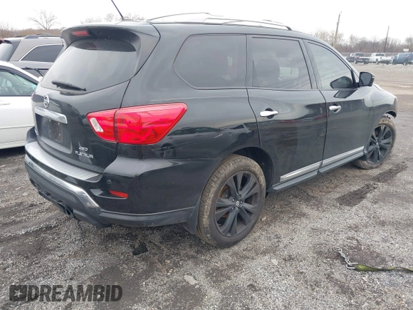 2017 Nissan Pathfinder SL with VIN 5N1DR2MM6HC913805, listed as a IAAI auction lot 41240815 with 119,230 mi miles and . Bid and sale history available at DreamBid. Image 4.