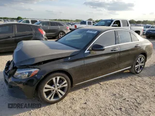 2017 Mercedes-Benz C 300 with VIN WDDWF4KB5HR232055, listed as a Copart auction lot 52674055 with 124,598 mi miles and Salvage Title. Bid and sale history available at DreamBid. Image 1.