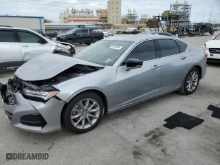 2021 Acura TLX with VIN 19UUB5F39MA003152, listed as a Copart auction lot 83612834 with 42,813 mi miles and Salvage Title. Bid and sale history available at carsss.com. Image 1.