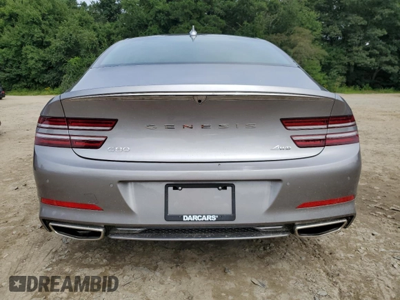 2023 Genesis G80 2.5T with VIN KMTGB4SC4PU193054, listed as a Copart auction lot 66699664 with 26,074 mi miles and Salvage Title. Bid and sale history available at DreamBid. Image 6.