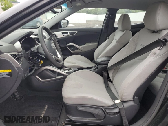 2012 Hyundai Veloster w/Black Int with VIN KMHTC6AD8CU027450, listed as a Copart auction lot 63756415 with 89,037 mi miles and Salvage title. Bid and sale history available at DreamBid. Image 7.