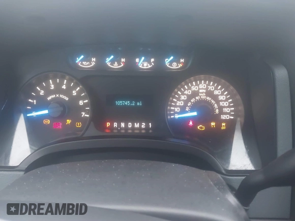 2013 Ford F-150 XL with VIN 1FTEX1EM0DFA08072, listed as a IAAI auction lot 41201636 with 105,745 mi miles and . Bid and sale history available at DreamBid. Image 7.