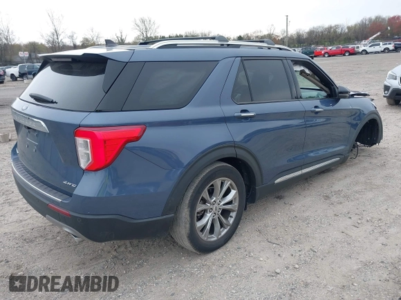 2021 Ford Explorer Limited with VIN 1FMSK8FHXMGB92339, listed as a IAAI auction lot 42016817 with 47,299 mi miles. Bid and sale history available at carsss.com. Image 4.